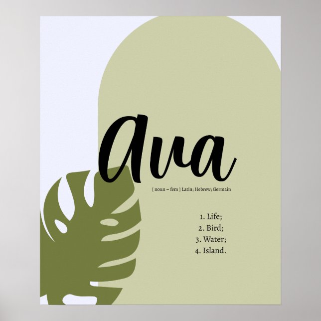 Minimalist Geometric Poster with Nature-Inspired  (Front)