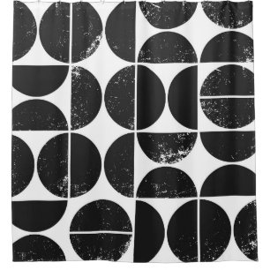 Minimalist geometric: Scandinavian semicircles. Shower Curtain