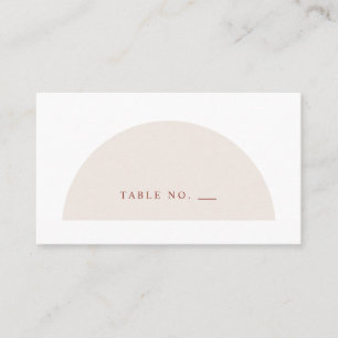 Minimalist Geometric Shape - Flat Place Card