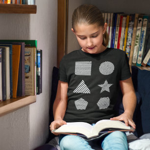 Minimalist Geometric Shapes Graphic T-Shirt