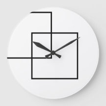Minimalist Geometric Squares Round