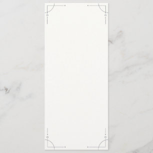Minimalist Geometric Wedding Program Programme