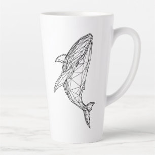 Minimalist Geometric Whale Mug