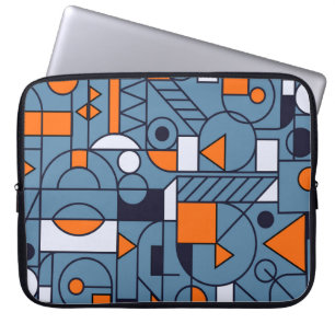 Minimalist Geometry: Retro Abstract Poster Laptop Sleeve