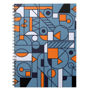 Minimalist Geometry: Retro Abstract Poster Notebook
