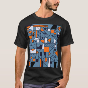 Minimalist Geometry: Retro Abstract Poster T-Shirt