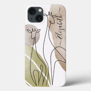 Minimalist Giraffe Continuous Line Art Drawing  Case-Mate iPhone Case