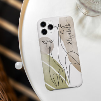 Minimalist Giraffe Continuous Line Art Drawing  Case-Mate iPhone 14 Case