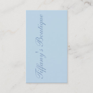 Minimalist girly chic beachy pastel aqua blue business card