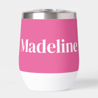 Minimalist Girly Pink Personalised