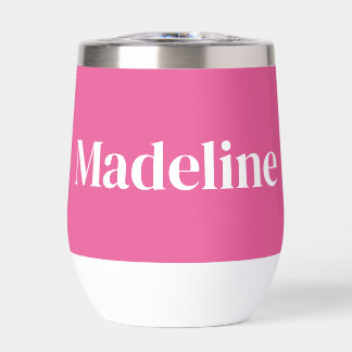 Minimalist Girly Pink Personalised