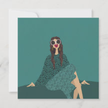 Minimalist Glam Fashion Illustration Art Card