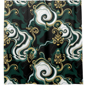 Minimalist Glam Shower Curtain – Subtle Luxe