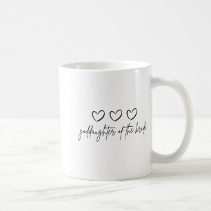 Minimalist Goddaughter Of The Bride Matching Weddi Coffee Mug