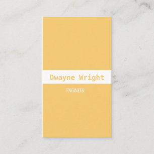 Minimalist gold and white business card