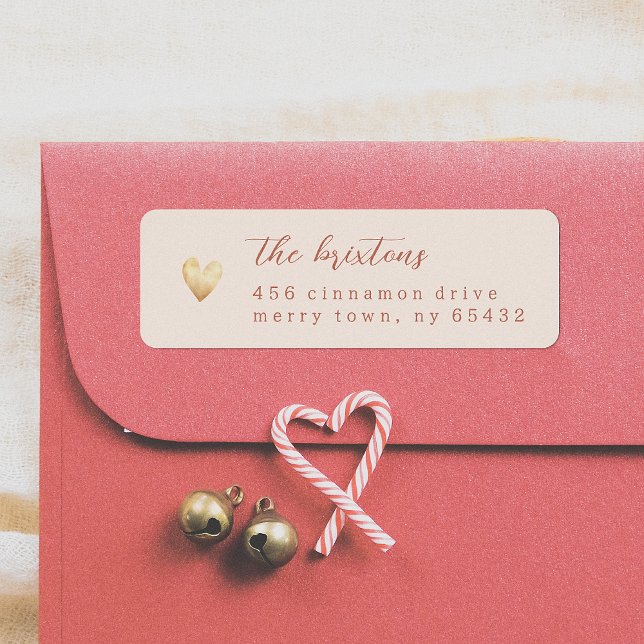 Minimalist Gold Heart Cream Calligraphy (Creator Uploaded)