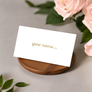 Minimalist Golden 2 Business Card