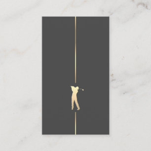 Minimalist Golf Player Business Card