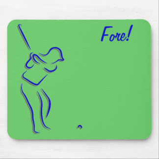 Minimalist Golf Swing Mousepad