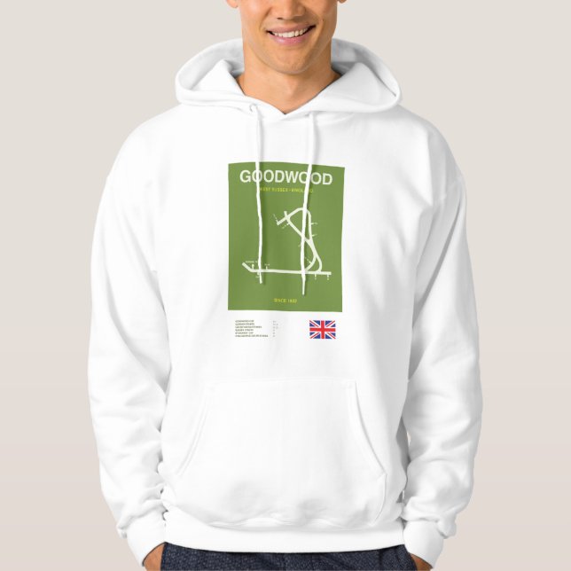 Minimalist Goodwood Horse Racing Line Hoodie (Front)