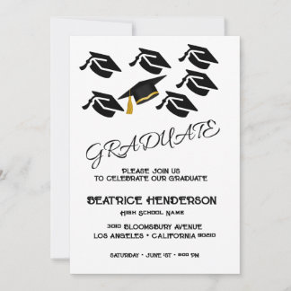 Minimalist Grad Party Invitation