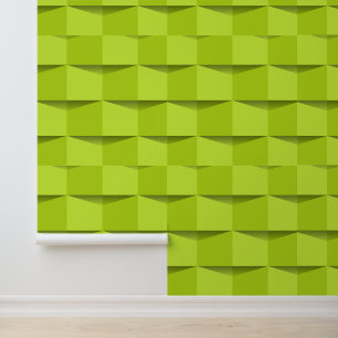 Minimalist Gradient Abstract in Bright Green Tones Wallpaper