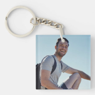 Minimalist Graduate Photo Key Ring