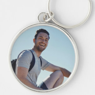 Minimalist Graduate Photo Key Ring