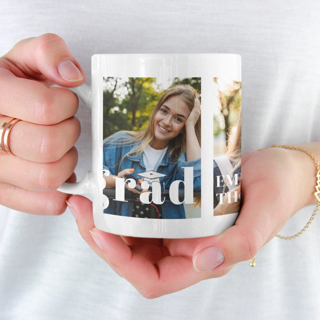 Minimalist Graduate Picture Simple Modern Photo  Coffee Mug (Creator Uploaded)