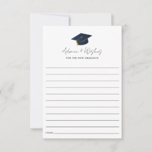 Minimalist Graduation Icon Advice Card