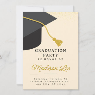 Minimalist Graduation Party Invitation