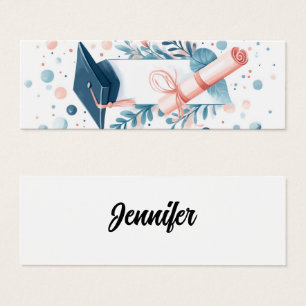 Minimalist Graduation Pastel color Bookmark
