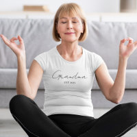 Minimalist Grandma EST 2025 Custom Gift