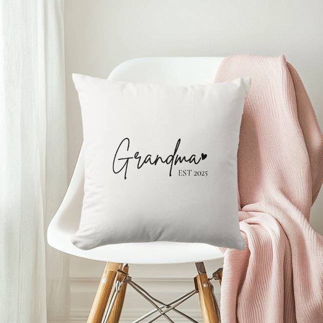 Minimalist Grandma EST | New Grandma Gift Cushion (Creator Uploaded)