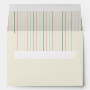 Minimalist Grandmillennial Stripes Envelope