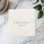 Minimalist Grandpa EST 2025 | New Grandpa Gift Stone Coaster<br><div class="desc">Celebrate a timeless moment with this beautifully crafted Grandpa EST 2025 stone coaster. Perfect for the newly promoted grandfather, this elegant and durable marble coaster features a sleek handwritten script that adds charm to any coffee table, office, or man cave. A thoughtful gift for baby announcements, Father’s Day, or just...</div>