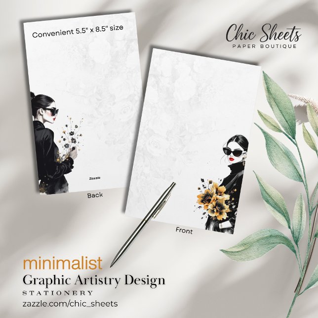 Minimalist Graphic Artistry Design Stationery (Creator Uploaded)