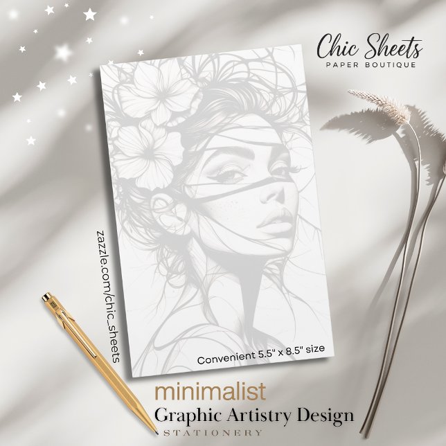 Minimalist Graphic Artistry Design Stationery (Creator Uploaded)