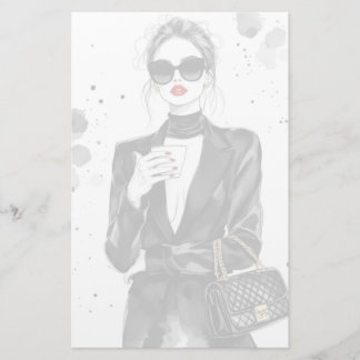 Minimalist Graphic Artistry Design Stationery