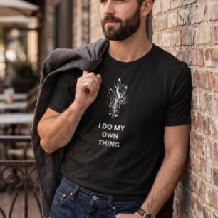 Minimalist Graphic "I Do My Own Thing" Aesthetic T-Shirt