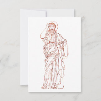 Minimalist Graphical Jesus Christ Holy Card
