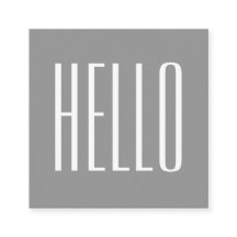 Minimalist gray simple trendy modern business card