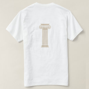 Minimalist Greek Column Rope Knot T-Shirt