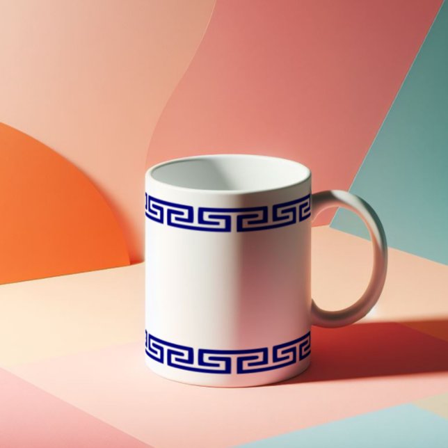 Minimalist Greek Pattern Customisable III Coffee Mug (Creator Uploaded)