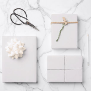 Minimalist Greek Villa Reserved White  Wrapping Paper Sheet