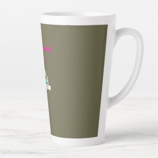 Minimalist Green Canada Nature Logo Latte Mug