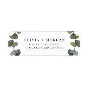 Minimalist Green Eucalyptus Botanical Wedding