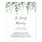 Minimalist Green Eucalyptus In Loving Memory Sign