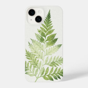 Minimalist Green Fern Botanical Illustration iPhone 14 Case