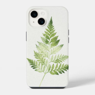 Minimalist Green Fern Botanical Illustration iPhone 14 Case